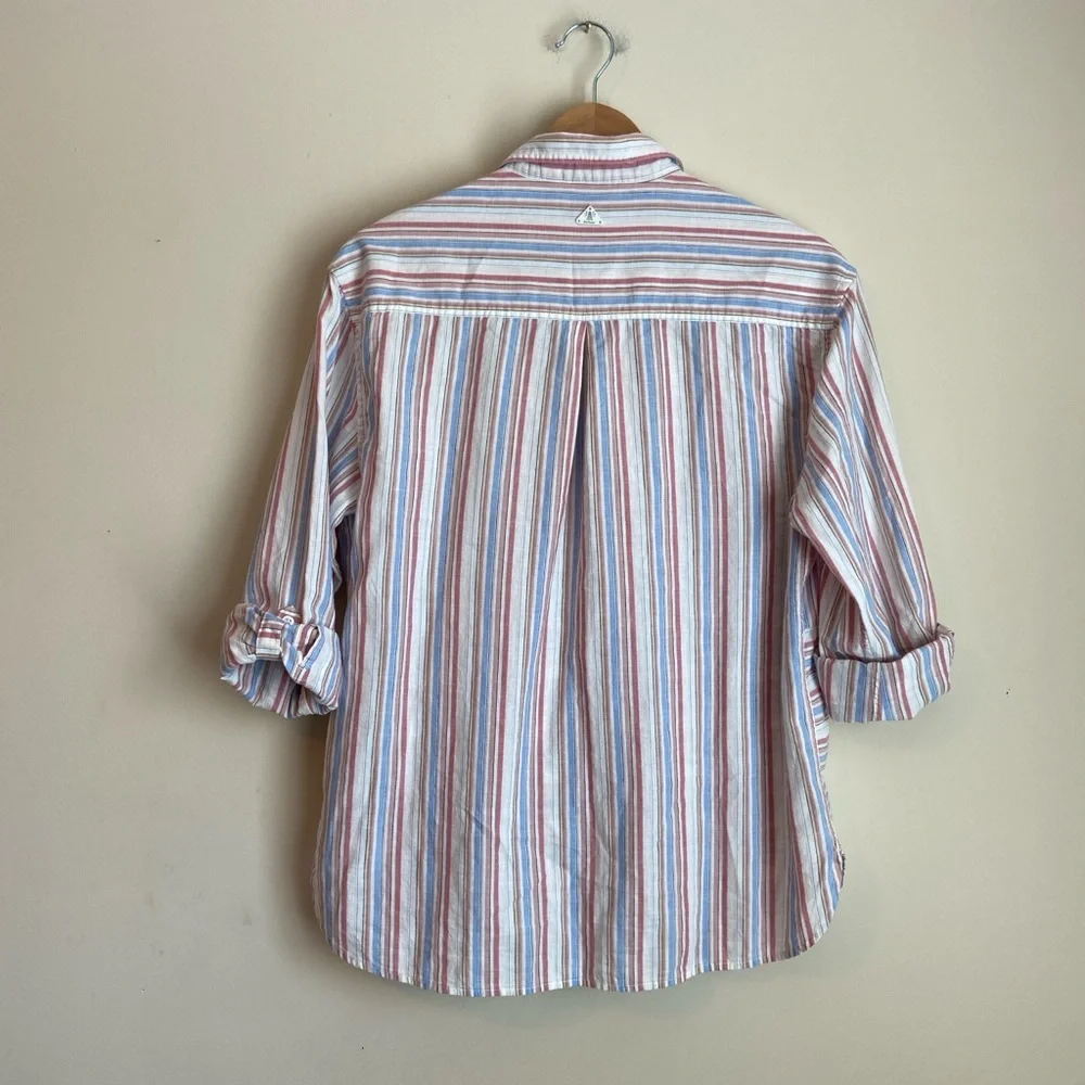 Barbour Striped Linen Cotton Button-Down Shirt - Picture 5 of 5